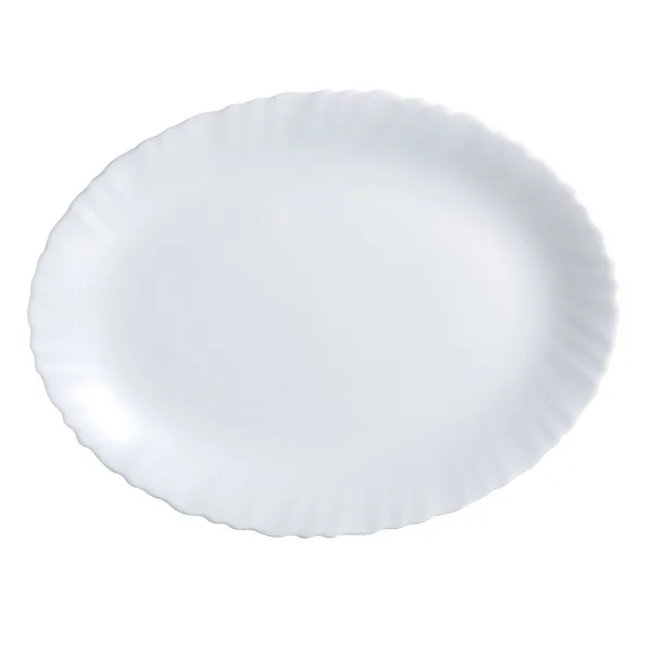 Vuoka Luminarc Feston Ovaali Valkoinen Lasi (Ø 33 cm) (6 osaa)
