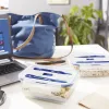 Герметичная коробочка для завтрака Luminarc Pure Box Active Двухцветный Cтекло 1,22 L 16 cm (6 штук)