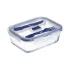 Герметичная коробочка для завтрака Luminarc Pure Box Active Двухцветный Cтекло 1,22 L 16 cm (6 штук)