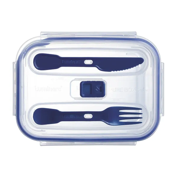 Герметичная коробочка для завтрака Luminarc Pure Box Active Двухцветный Cтекло 1,22 L 16 cm (6 штук)