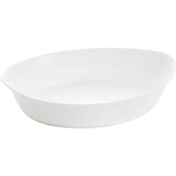 Serviravimo Lėkštė Luminarc Smart Cuisine Ovalus 32 x 20 cm Balta stiklas (6 vnt.)