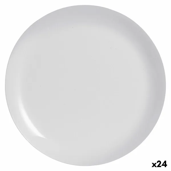 Litteä Lautanen Luminarc Diwali Granit Harmaa Lasi Ø 27 cm (24 osaa)