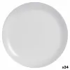 Plakans trauks Luminarc Diwali Granit Pelēks Stikls Ø 27 cm (24 gb.)