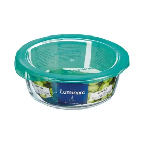 Pyöreä eväsrasia kannella Luminarc Keep'n Lagon 920 ml 15,6 x 6,6 cm Turkoosi Lasi (6 osaa)