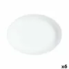 Serviravimo Lėkštė Luminarc Trianon Ovalus Balta stiklas 31 x 24 cm (6 vnt.)