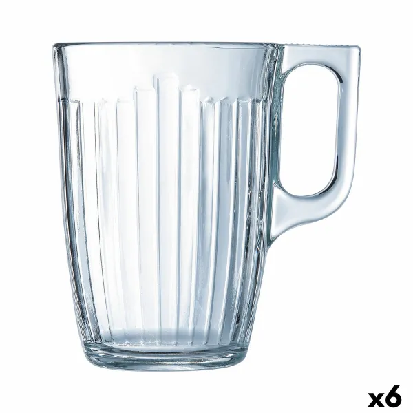 Puodelis Luminarc Nuevo Aamupala Läpinäkyvä Lasi (320 ml) (6 osaa)