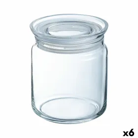Purkki Luminarc Pav Läpinäkyvä Silikoni Lasi (1 L) (6 osaa)