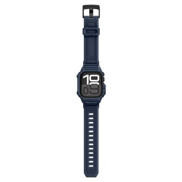 Spigen Rugged Armor Pro V2 – Strap with Case for Apple Watch 10/11 42mm (Navy Blue)
