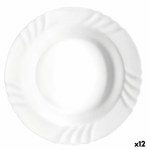 Pasniegšanas Plate Bormioli Rocco Ebro Apaļš Stikls (Ø 32 cm) (12 gb.)