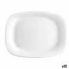Serviravimo Lėkštė Bormioli Rocco Parma Stačiakampis 24 x 34 cm stiklas 12 vnt.