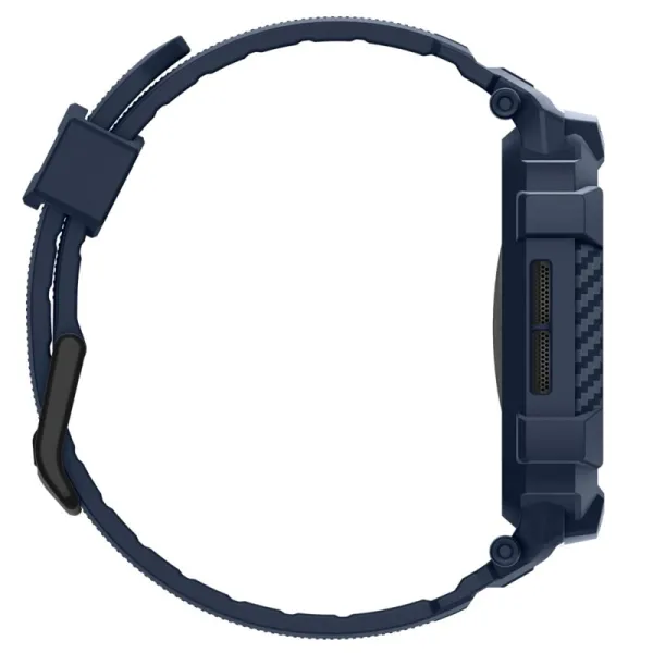 Spigen Rugged Armor Pro V2 – Strap with Case for Apple Watch 10/11 42mm (Navy Blue)