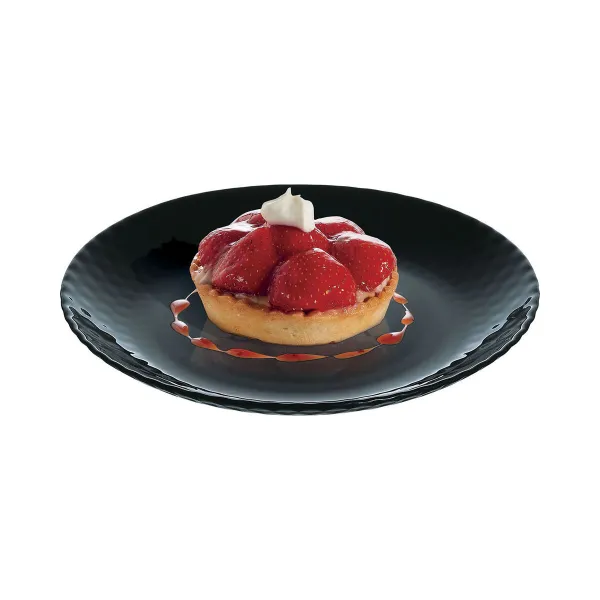 Блюдо для десертов Luminarc Pampille Чёрный Cтекло (19 cm) (24 штук)