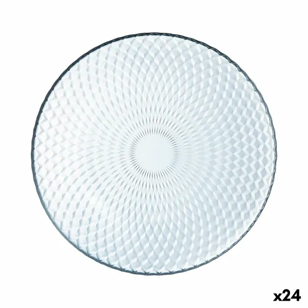 Jälkiruokalautanen Luminarc Pampille Clear Läpinäkyvä Lasi (19 cm) (24 osaa)