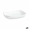 Pasniegšanas Plate Luminarc Smart Cuisine Taisnstūra Balts Stikls 33 x 27 cm (6 gb.)