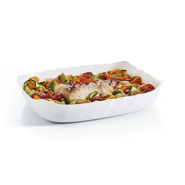Vuoka Luminarc Smart Cuisine Suorakulmainen Valkoinen Lasi 29 x 30 cm (6 osaa)