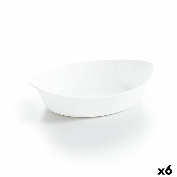 Vuoka Luminarc Smart Cuisine Ovaali Valkoinen Lasi 25 x 15 cm (6 osaa)