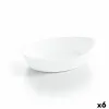 Serving Platter Luminarc Smart Cuisine Oval White Glass 25 x 15 cm (6 Units)
