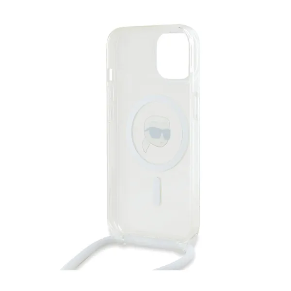 Karl Lagerfeld Crossbody IML Karl Head MagSafe - iPhone 15 / 14 / 13 Case (Transparent)