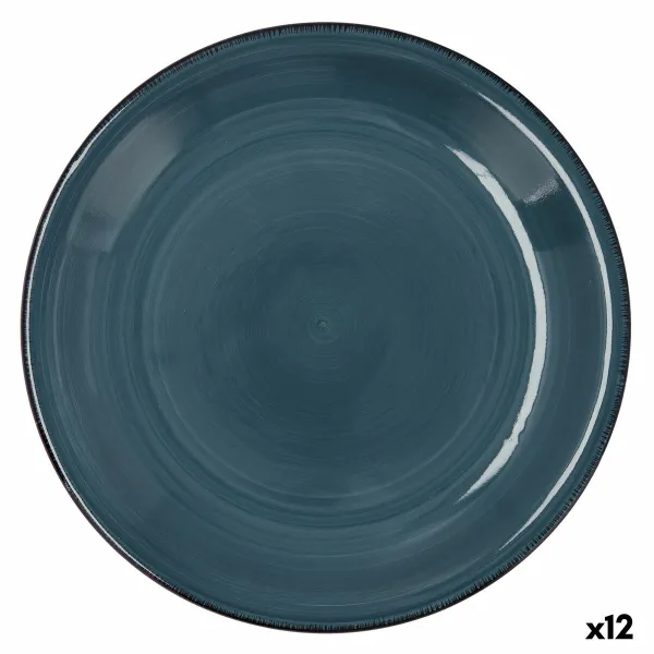 Plokščia lėkštė Quid Vita Keramikinis Mėlyna (Ø 27 cm) (12 vnt.)