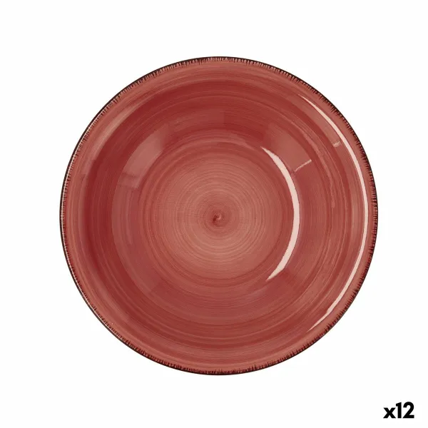 Gili lėkštė Quid Vita Keramikinis Raudona (ø 21,5 cm) (12 vnt.)