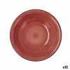 Глубокое блюдо Quid Vita Керамика Красный (ø 21,5 cm) (12 штук)