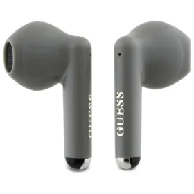 Guess Printed Classic Logo - Bluetooth TWS Headphones + Charging Case (Gray)