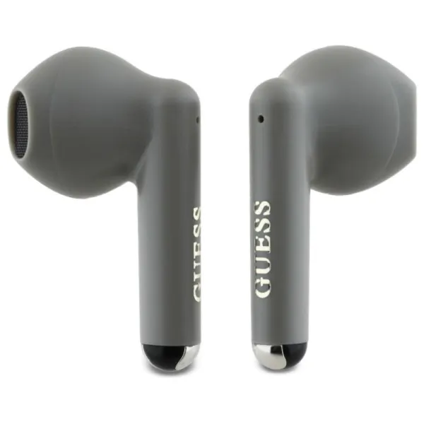Guess Printed Classic Logo - Bluetooth TWS Headphones + Charging Case (Gray)
