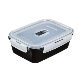 Ilmatiivis eväsrasia Luminarc Pure Box Musta 1,22 L Lasi (6 osaa)