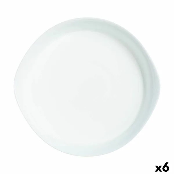 Serviravimo Lėkštė Luminarc Smart Cuisine Apskritas Balta stiklas Ø 28 cm (6 vnt.)