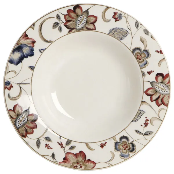 Deep Plate Queen´s By Churchill Jacobean Floral Ceramic China crockery 22,8 cm (6 Units)
