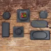 поднос для закусок Bidasoa Gio Серый Пластик 23 x 10 cm (12 штук)