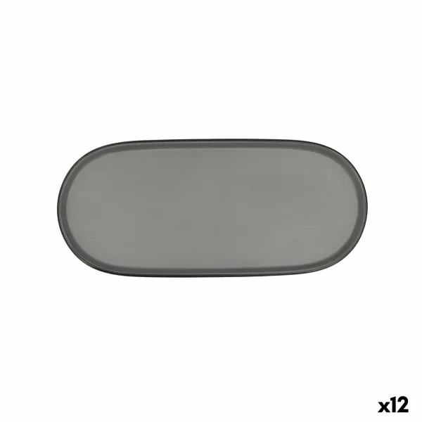 поднос для закусок Bidasoa Gio Серый Пластик 28 x 12 cm (12 штук)