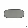 поднос для закусок Bidasoa Gio Серый Пластик 28 x 12 cm (12 штук)