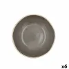 Dziļais šķīvis Bidasoa Gio Keramika Pelēks 19 cm (6 gb.)