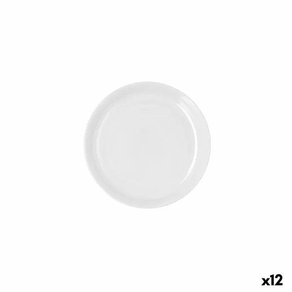 Plakans trauks Ariane Artisan Balts Keramika Ø 21 cm (12 gb.)