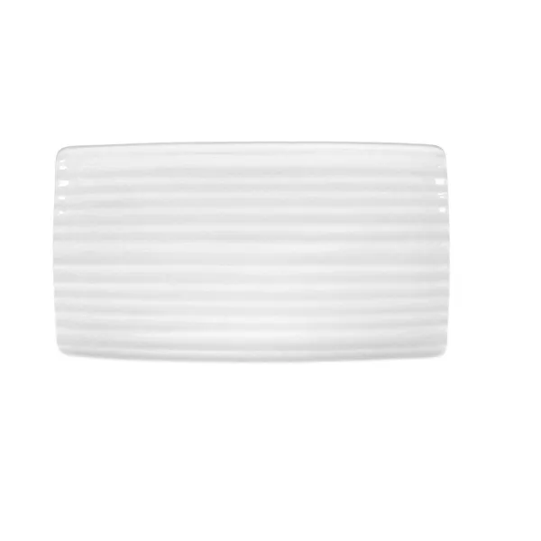 поднос для закусок Ariane Artisan Керамика Белый 36 x 20 cm (6 штук)
