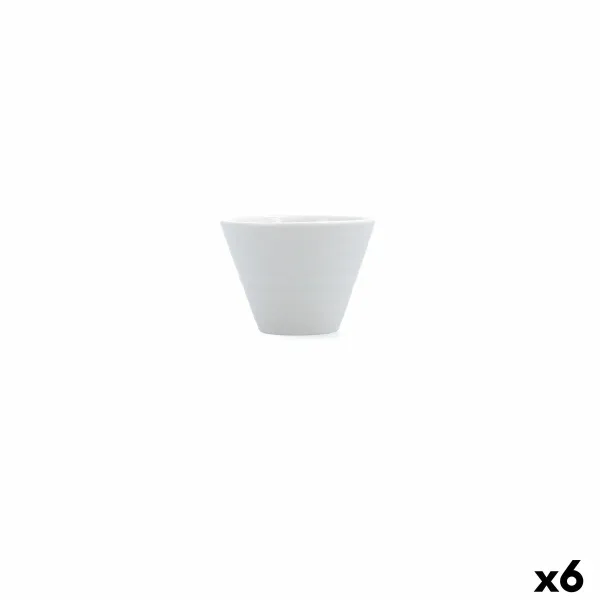 Appetizer Set Ariane Artisan White Ceramic 11 cm (6 Units)