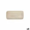 Välipalatarjotin Ariane Porous 28 x 14 cm Keraminen Beige (6 osaa)
