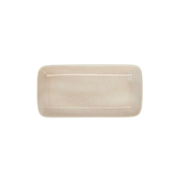 поднос для закусок Ariane Porous 28 x 14 cm Керамика Бежевый (6 штук)