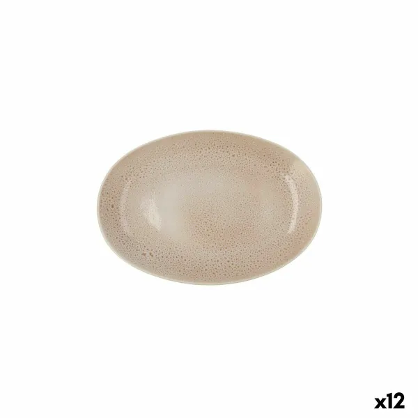 Välipalatarjotin Ariane Porous Keraminen Beige Ø 26 cm (12 osaa)