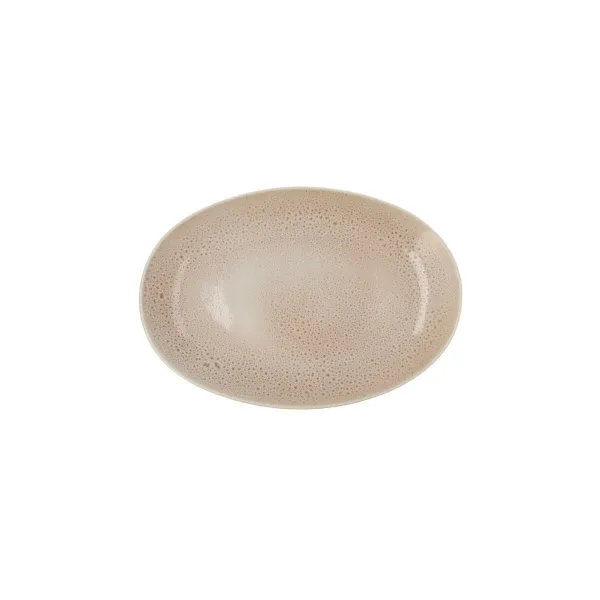 Užkandžių dėklas Ariane Porous Keramikinis Rusvai gelsva Ø 26 cm (12 vnt.)