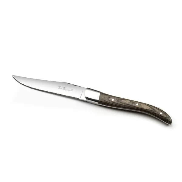 Meat Knife Set Lou Laguiole Louis Walnut Metal 23 x 2 x 1 cm Meats (6 Units)
