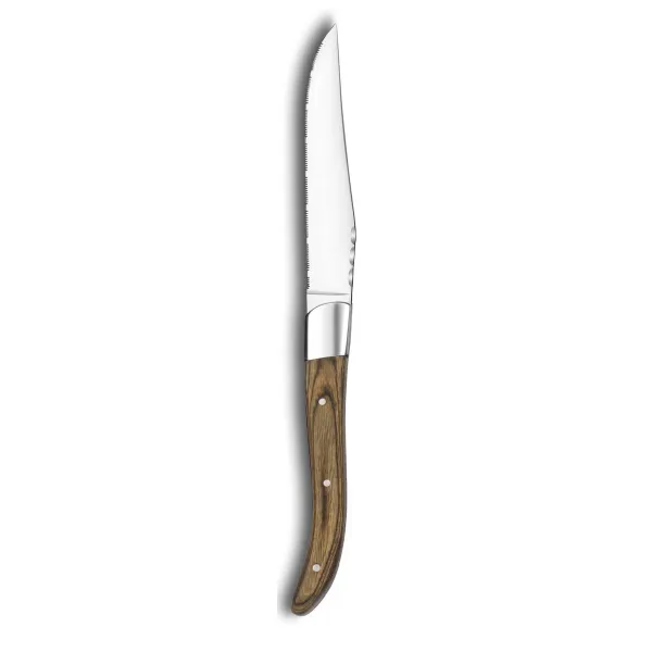 Meat Knife Set Lou Laguiole Louis Walnut Metal 23 x 2 x 1 cm Meats (6 Units)