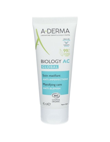 Day Cream A-Derma Biology Ac Global Soin Matifiant Anti-Imperfection