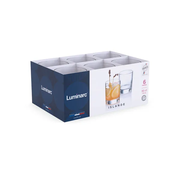 Стакан Luminarc Islande Прозрачный Cтекло 300 ml (24 штук)