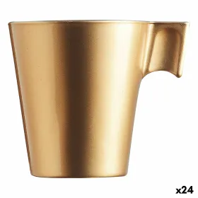Puodelis Luminarc Flashy Auksinis 80 ml stiklas