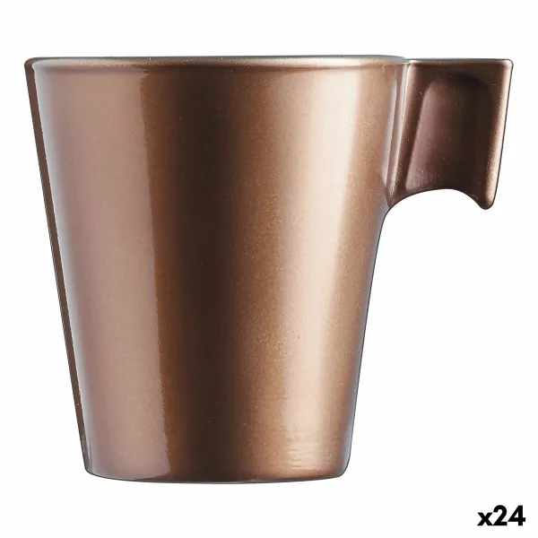 Muki Luminarc Flashy Vaaleanruskea 80 ml Lasi (24 osaa)