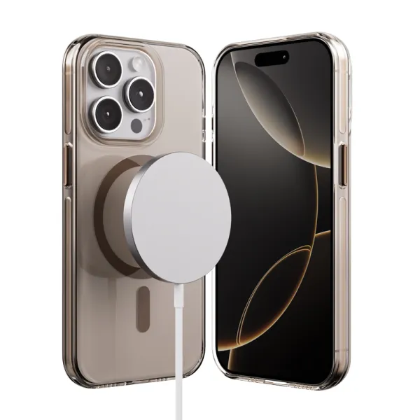 Crong Clear MAG Pro - iPhone 15 Pro MagSafe Case (Desert)