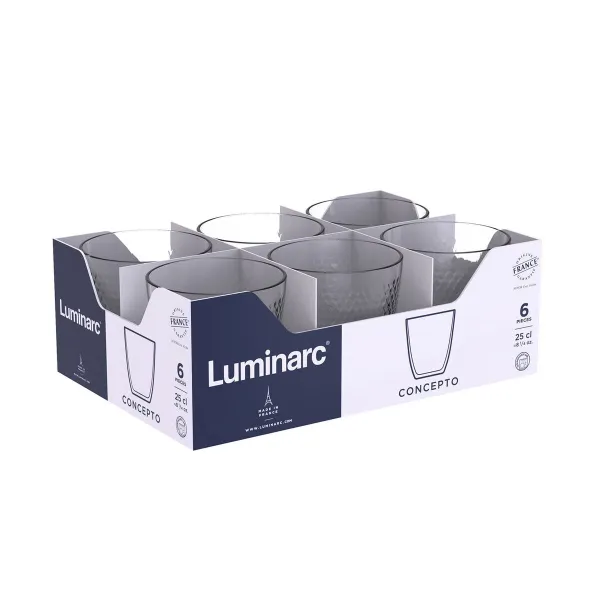 Стакан Luminarc Concepto Pampille 250 ml Прозрачный Cтекло (24 штук)