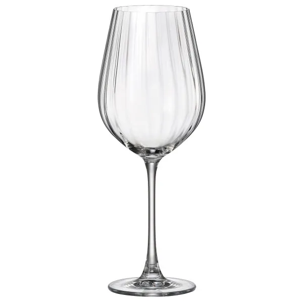 Vīna glāze Bohemia Crystal Optic Caurspīdīgs 650 ml 6 gb.